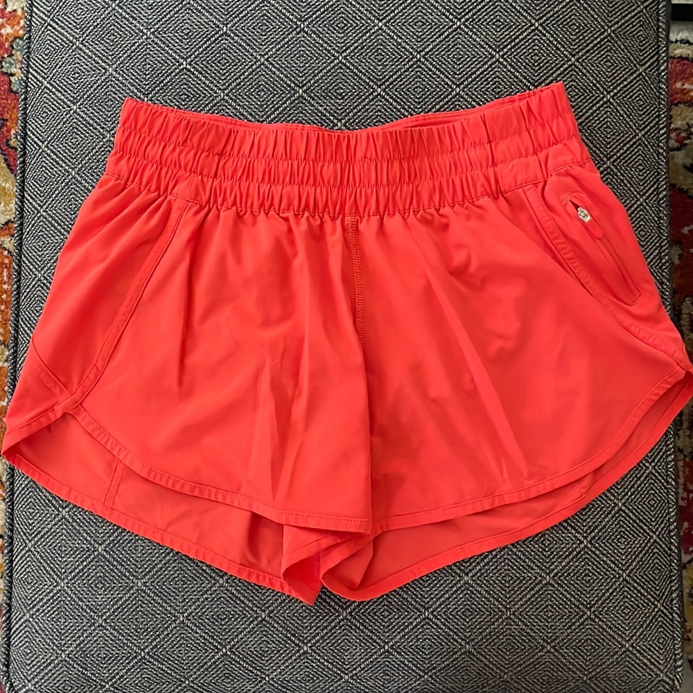 Red Lululemon Shorts - 3”